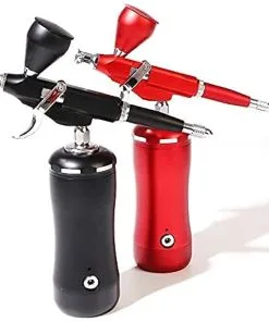 Above Ground Pool Store 41 SHPTDJTIC Cordless Airbrush Set, 15-27psi Portable Airbrush Kit Set, 0.3mm Nozzle, Cordless Airbrush Kit, Nail Airbrush Machine, For Makeup,Cake Decoration,Barber, Painting Model(1-Pack RED)