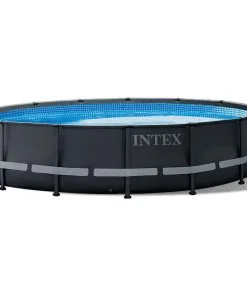 Above Ground Pool Store 17 Intex 26309ST 14 Foot X 42 Inch Ultra XTR Frame Round Above Ground Swimming Pool With Liner, Ladder, Filter Cartridge Pump, Ground Cloth, And Cover